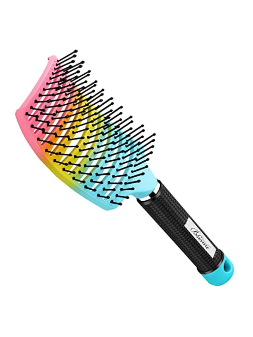 Curved Vented Paddle Brush Fast Blow Drying Detangling